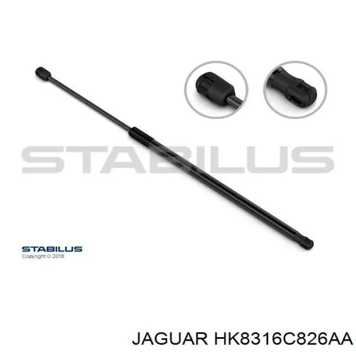 T4A1162 Jaguar Стойка капота