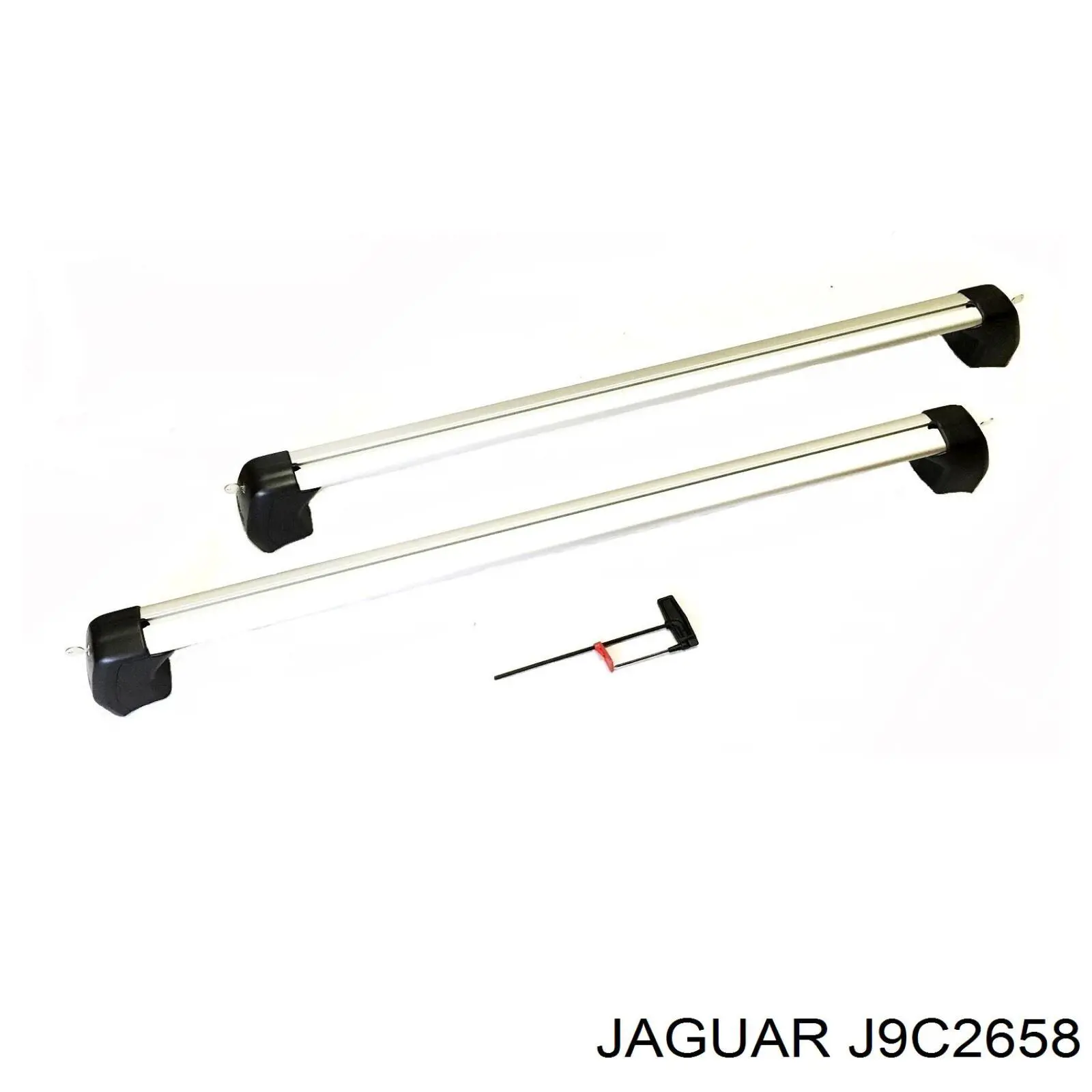 J9C2658 Jaguar Рейлинг крыши, комплект