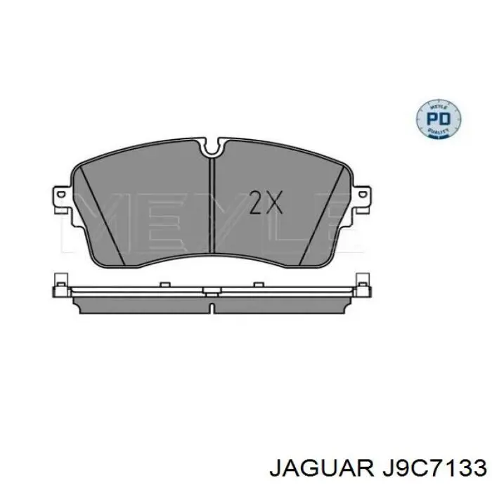 Колодки тормозные передние дисковые Jaguar J9C7133