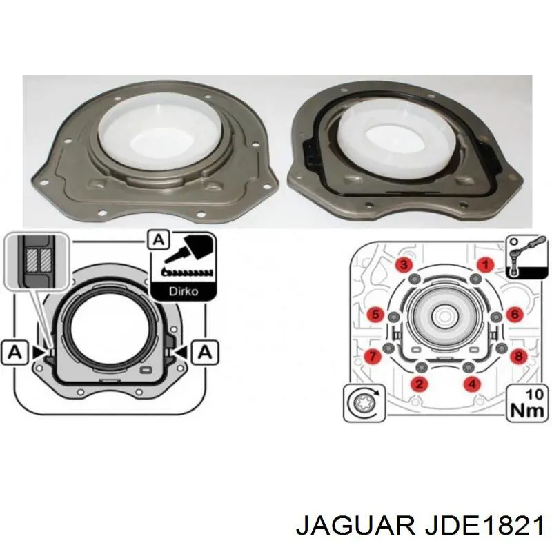 Купить JDE1821 Jaguar Сальник коленвала задний