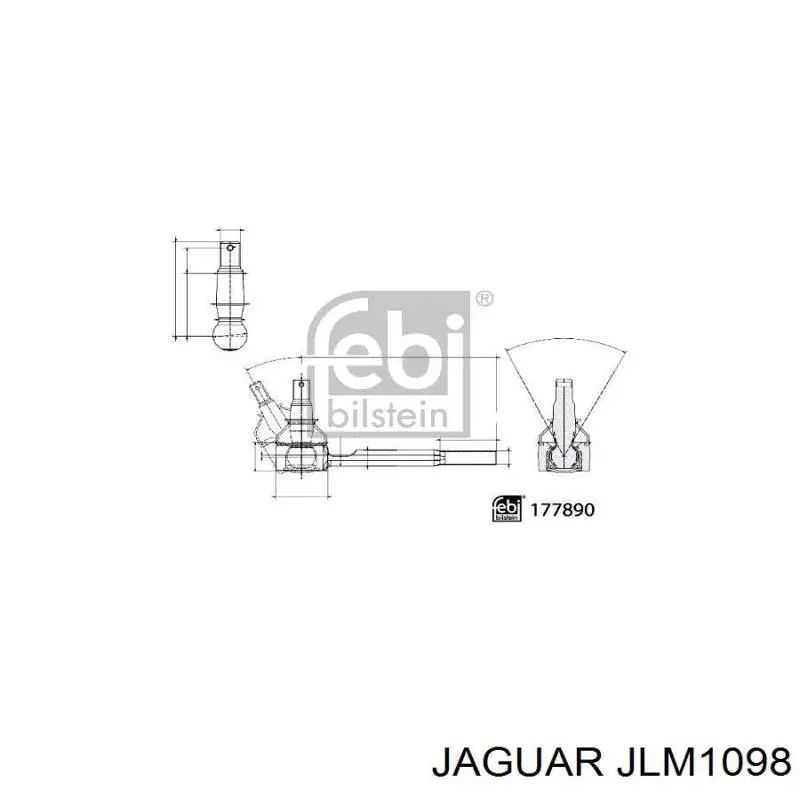 Рулевой наконечник JAGUAR JLM1098