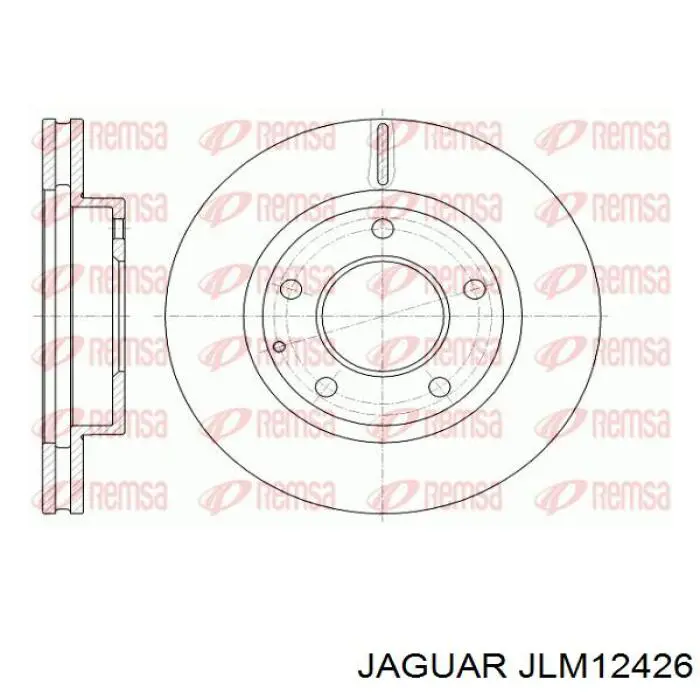 Диск тормозной задний Jaguar JLM12426