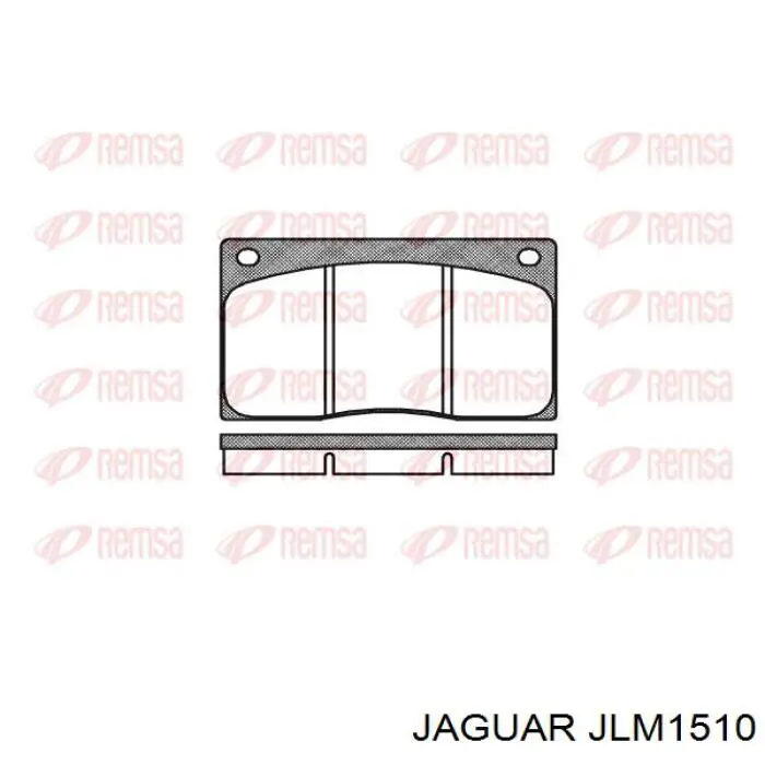 Передние тормозные колодки JLM1510 Jaguar