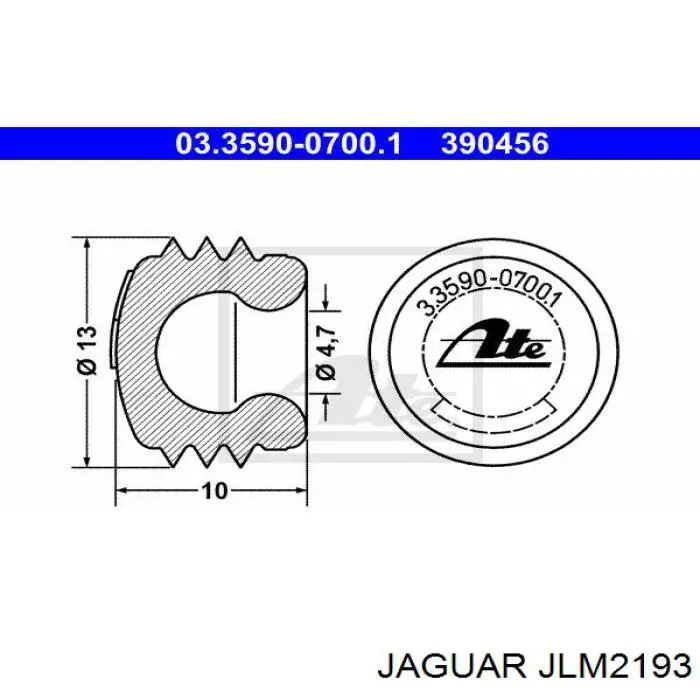 JLM2193 Jaguar ремкомплект суппорта тормозного переднего