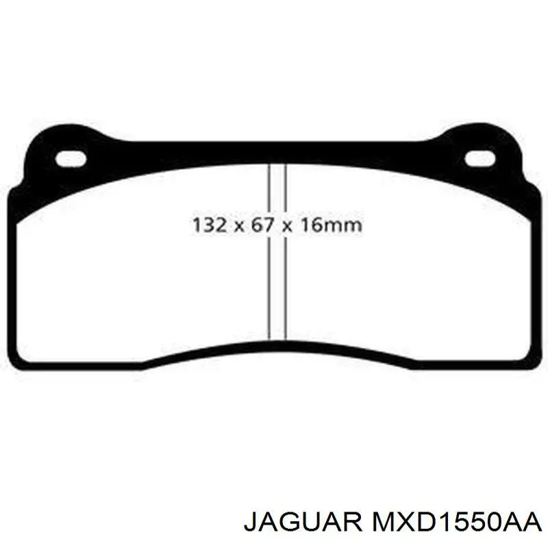 Передние тормозные колодки MXD1550AA Jaguar