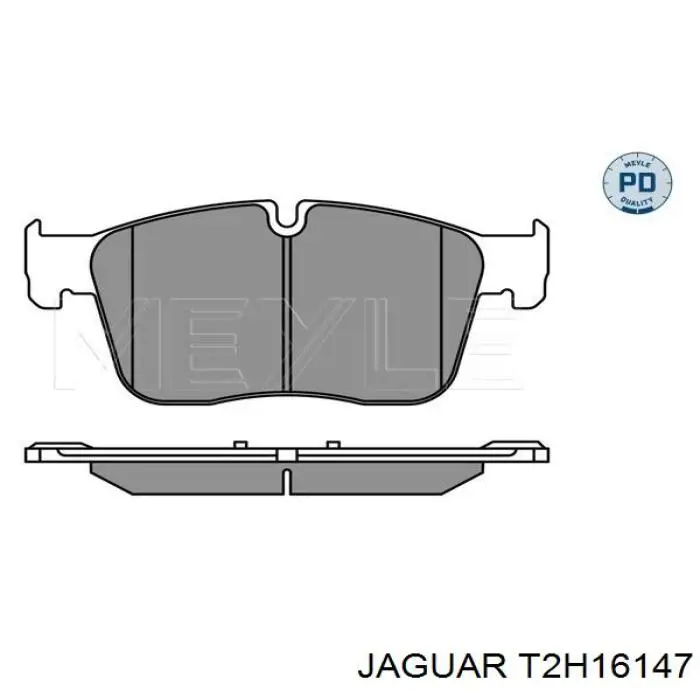 Колодки тормозные передние дисковые Jaguar T2H16147