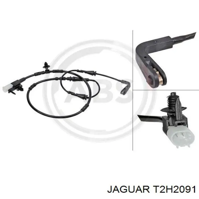 T2H2091 Jaguar sensor traseiro de desgaste das sapatas do freio