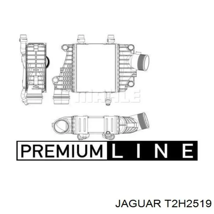 T2H2519 Jaguar radiador de intercooler