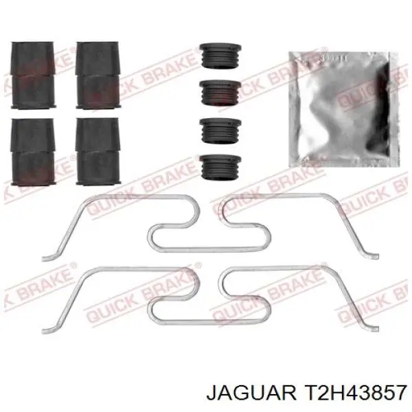 T2H43857 Jaguar sapatas do freio dianteiras de disco