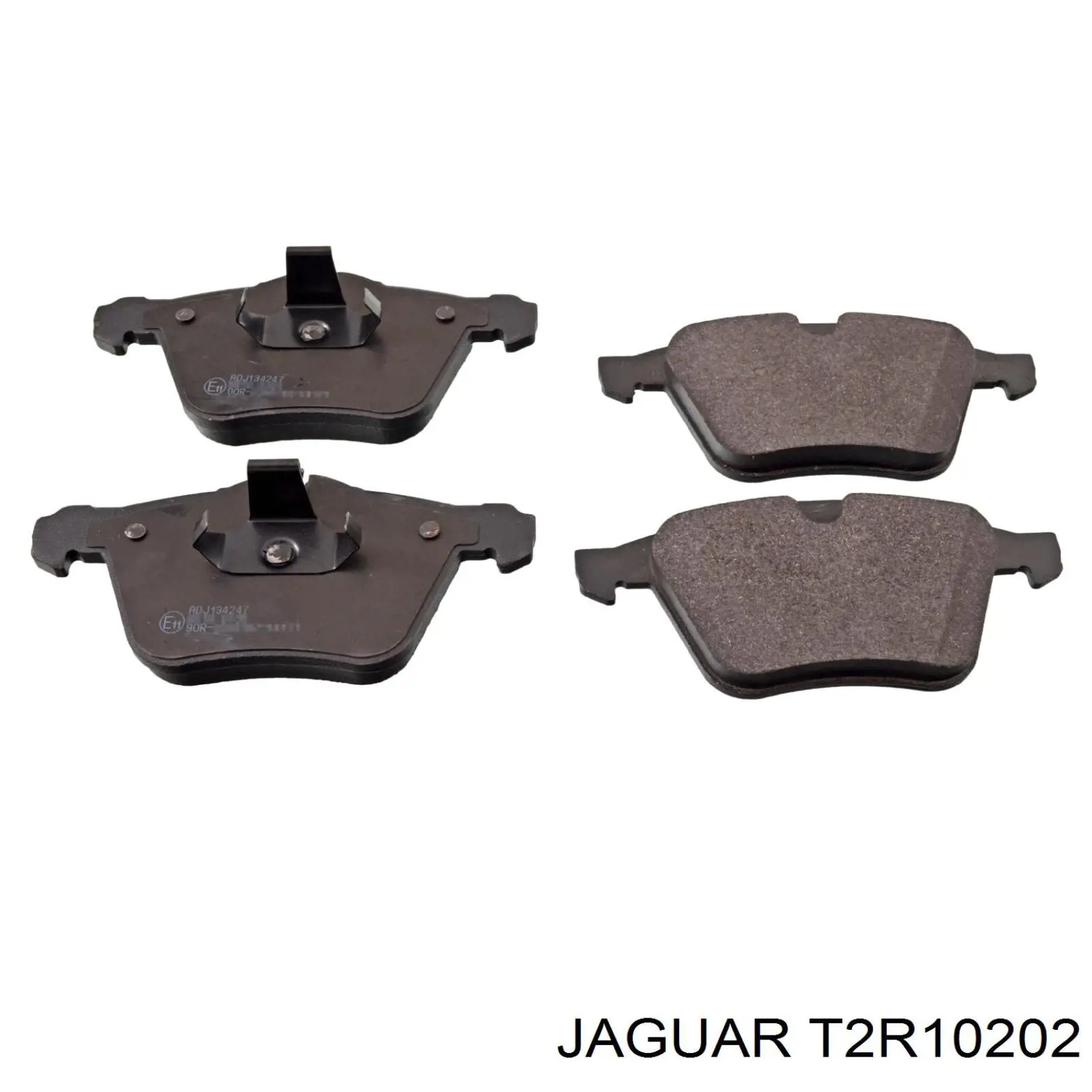 Колодки тормозные передние дисковые Jaguar T2R10202