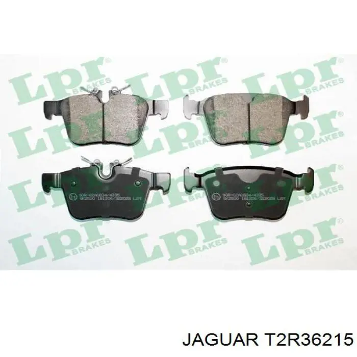 Колодки тормозные задние дисковые Jaguar T2R36215