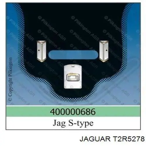Стекло лобовое JAGUAR T2R5278