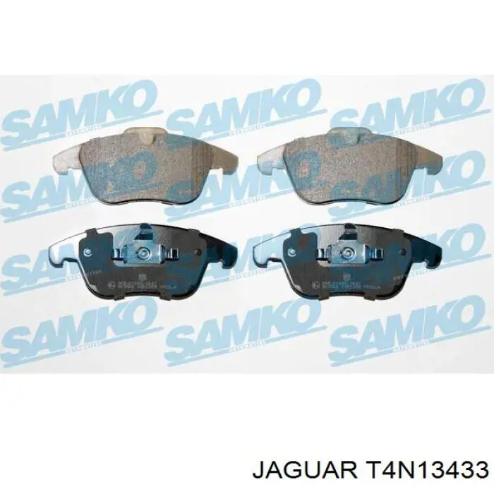 Колодки тормозные передние дисковые Jaguar T4N13433