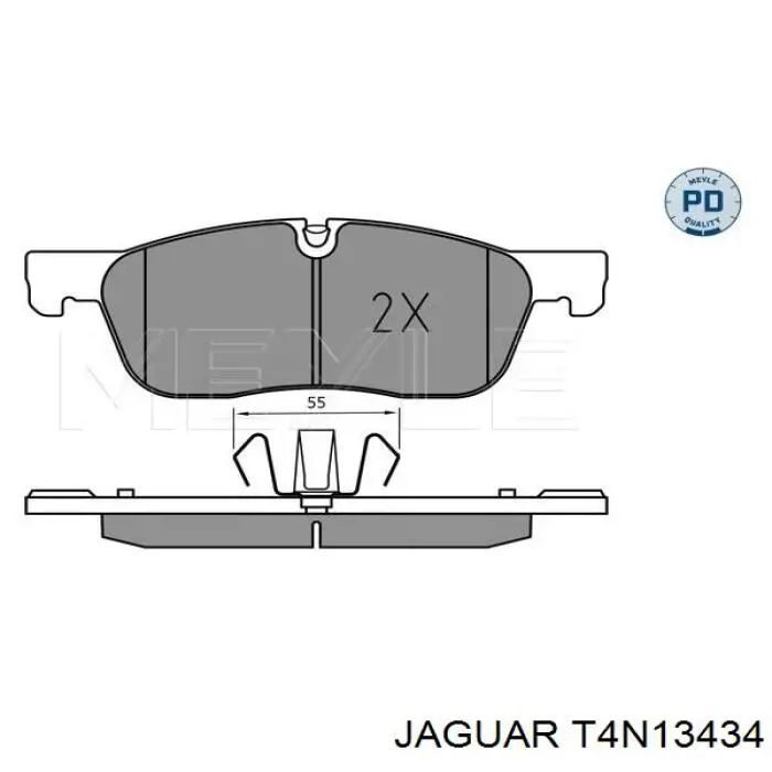 T4N13434 Jaguar Колодки передние