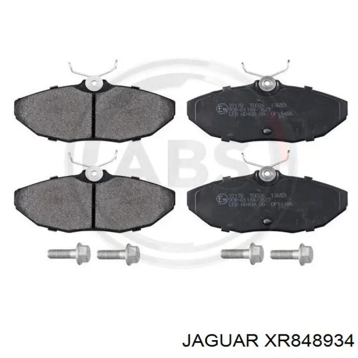 XR848934 Jaguar Колодки тормозные дисковые комплект