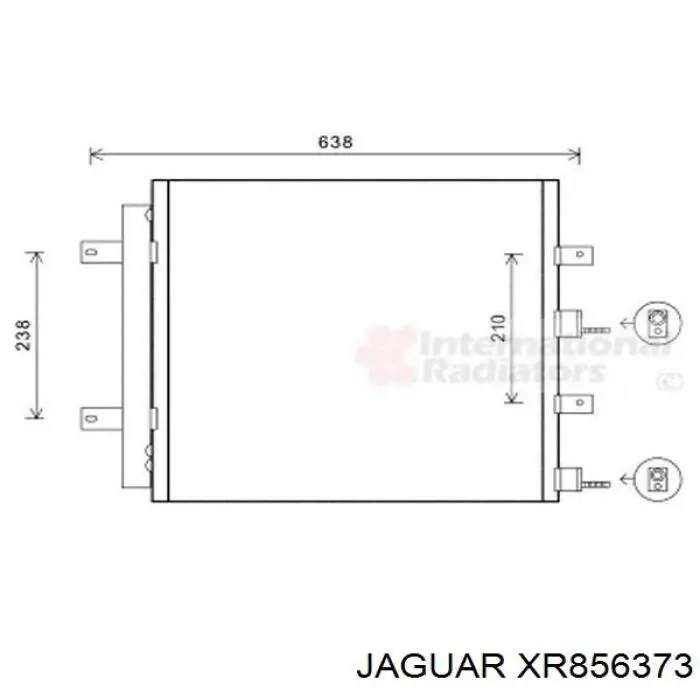 Конденсатор кондиционера XR856373 JAGUAR