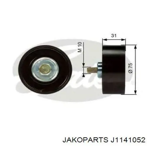 Роликовий модуль натяжителя ремня Jakoparts J1141052 цена, от 53.33 USD
