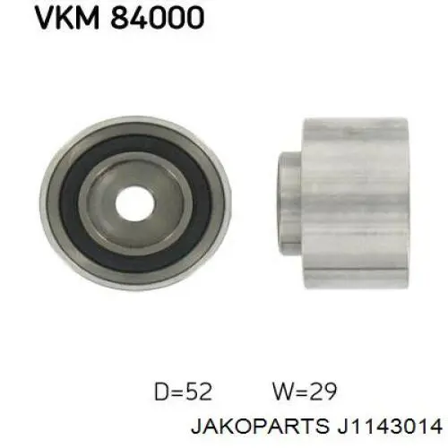 Обводной ролик ремня ГРМ Jakoparts J1143014 цена, от 10.40 USD