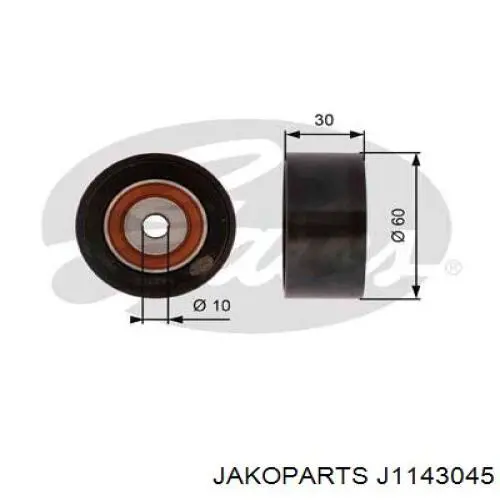 Купить J1143045 Jakoparts Ролик натяжителя газораспределительного ремня