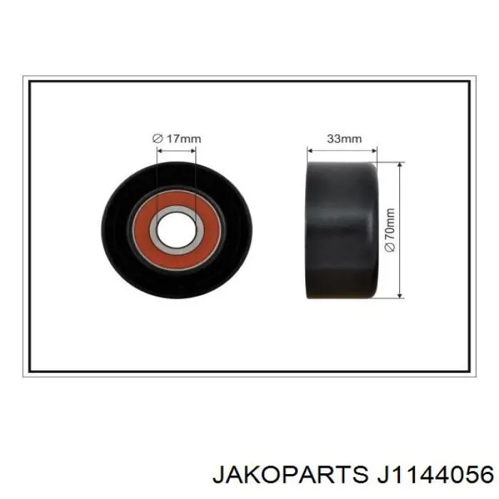 Купить J1144056 Jakoparts Натяжитель приводного ремня