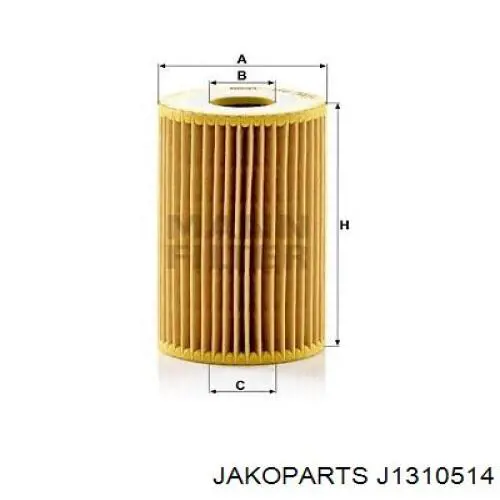 J1310514 Jakoparts Масляный фильтр двигателя