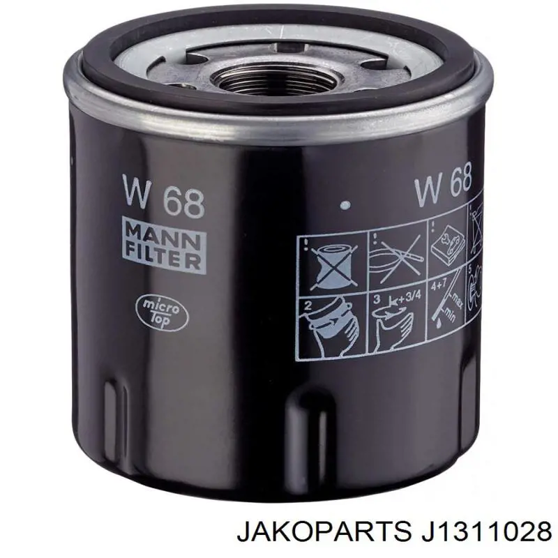 Масляный фильтр J1311028 Jakoparts