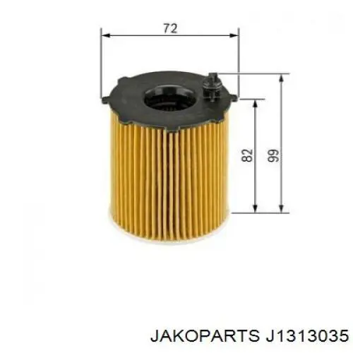 Фильтр очистки масла центробежный Jakoparts J1313035 цена, от 8.29 USD