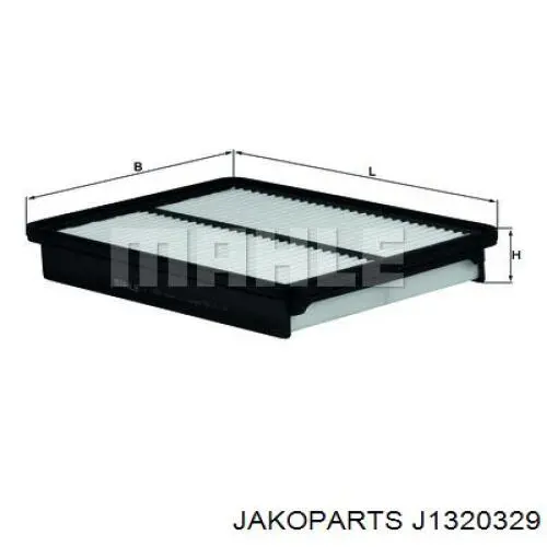 Купить J1320329 Jakoparts Автомобильный фильтр воздуха
