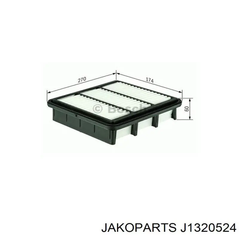 Купить J1320524 Jakoparts Автомобильный фильтр воздуха
