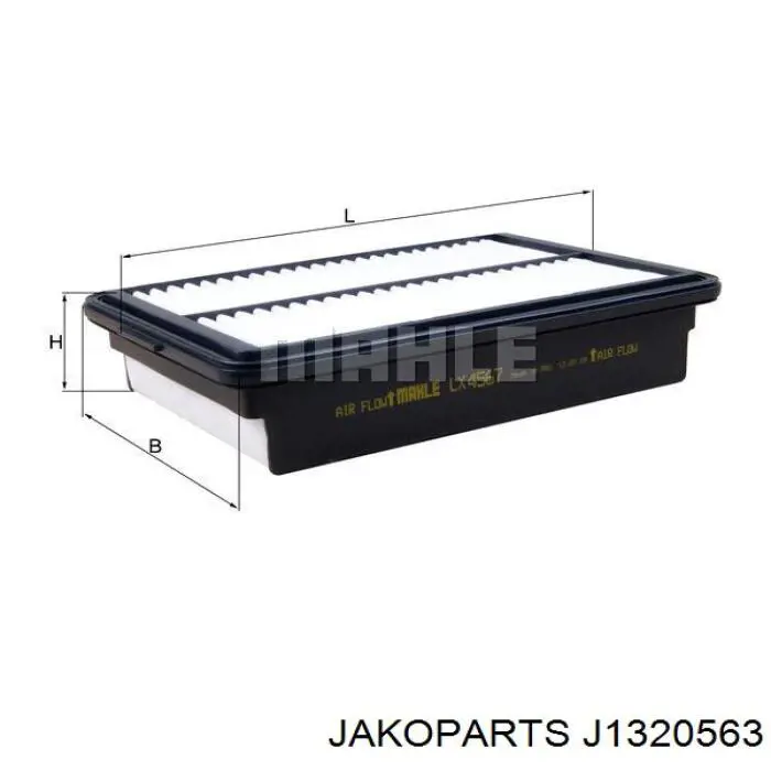 Элемент воздушного фильтра Jakoparts J1320563 цена, от 7.10 USD