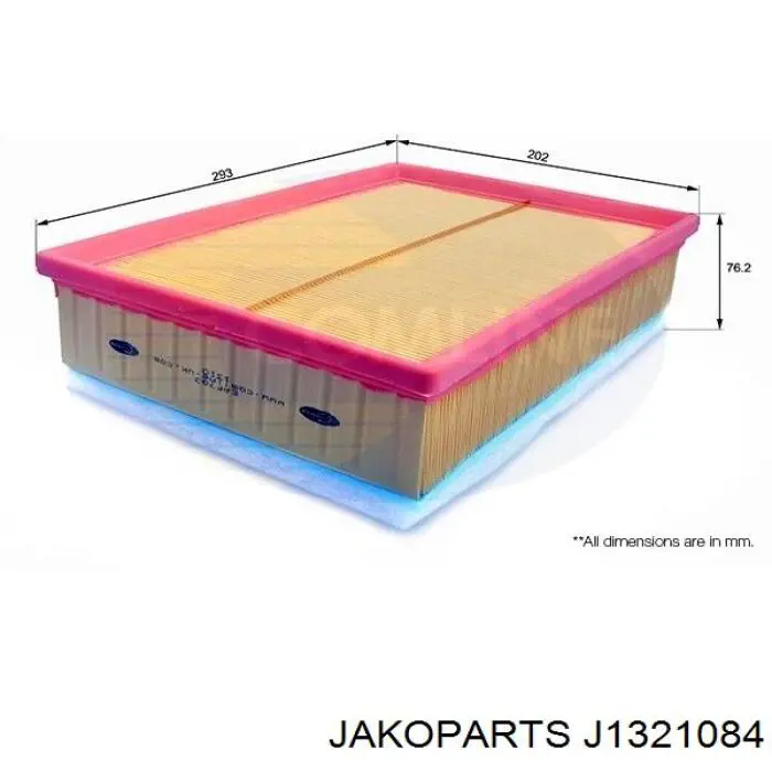 Воздушный фильтр J1321084 Jakoparts