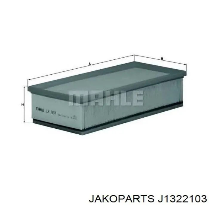 Элемент воздушного фильтра Jakoparts J1322103 цена, от 5.56 USD