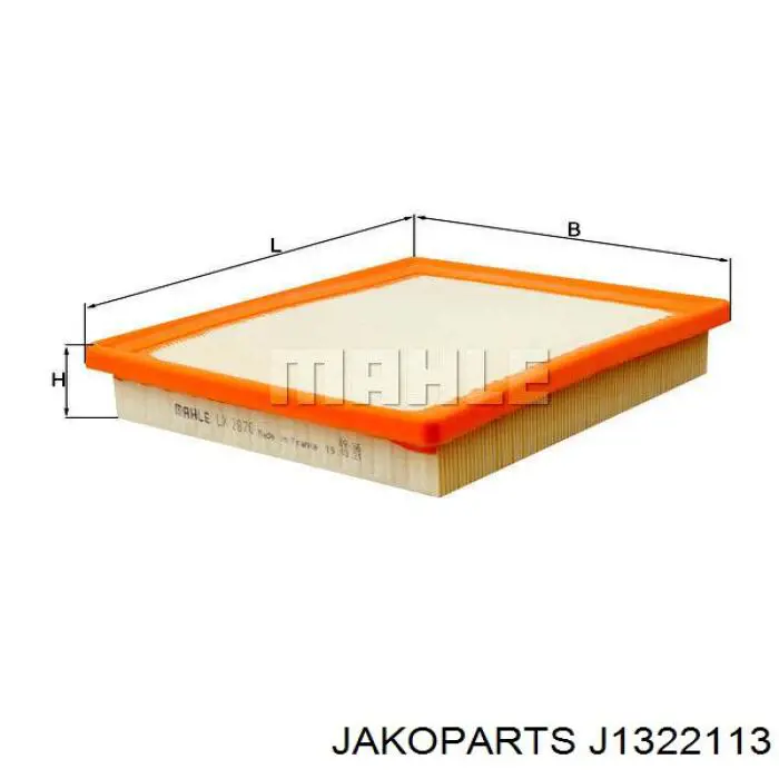Элемент воздушного фильтра Jakoparts J1322113 цена, от 7.10 USD