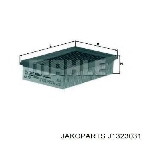 Элемент воздушного фильтра Jakoparts J1323031 цена, от 6.75 USD