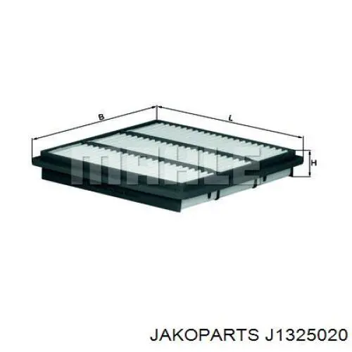 Элемент воздушного фильтра Jakoparts J1325020 цена, от 5.05 USD