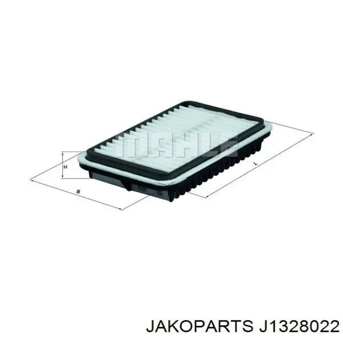 Элемент воздушного фильтра Jakoparts J1328022 цена, от 5.40 USD