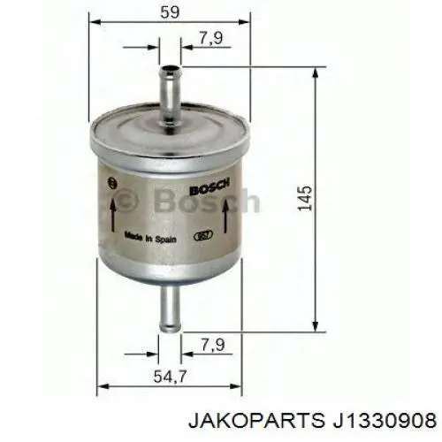 Фильтр тонкой очистки топлива Jakoparts J1330908 цена, от 13.32 USD