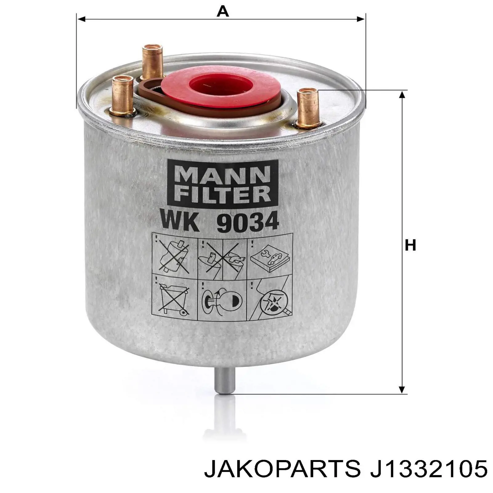 J1332105 Jakoparts Фильтр топлива