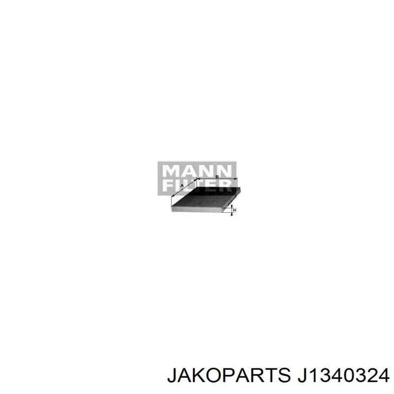 Фильтр воздушный отопителя Jakoparts J1340324 цена, от 5.12 USD