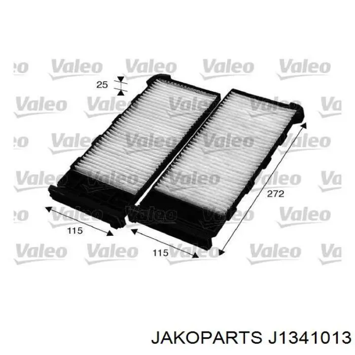 Купить J1341013 Jakoparts Фильтр салона угольный