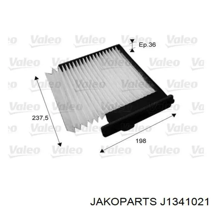 J1341021 Jakoparts Внутрисалонный фильтр