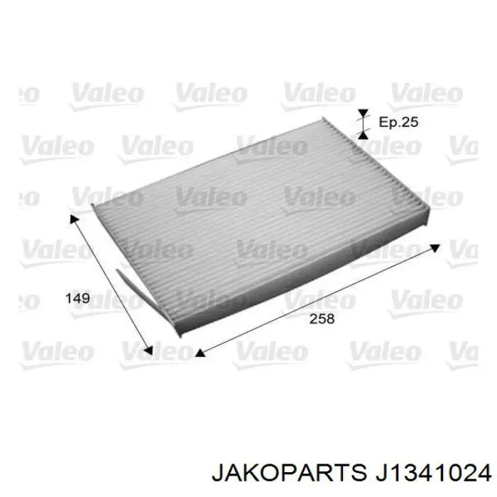 Фильтр воздушный отопителя Jakoparts J1341024 цена, от 4.61 USD