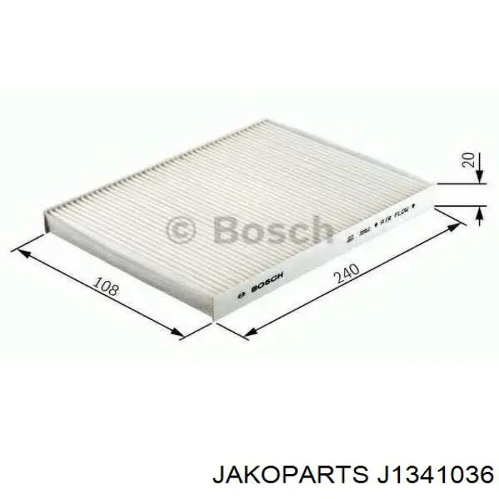 Купить J1341036 Jakoparts Фильтр салона угольный