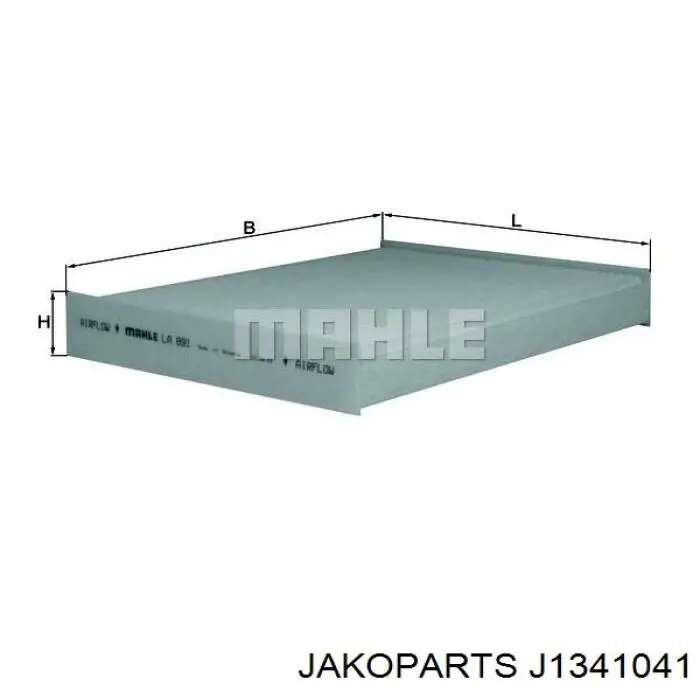 Фильтр салона J1341041 Jakoparts