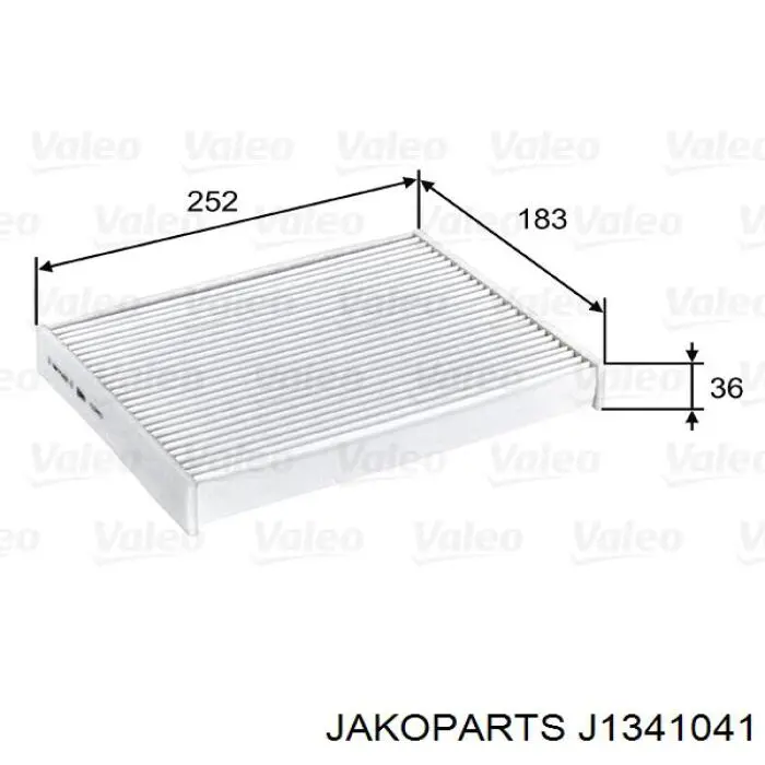 Фильтр воздушный отопителя Jakoparts J1341041 цена, от 4.51 USD