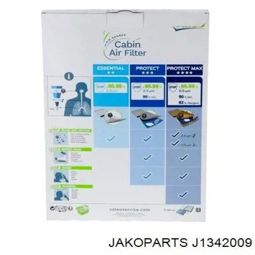 Фильтр салона J1342009 Jakoparts