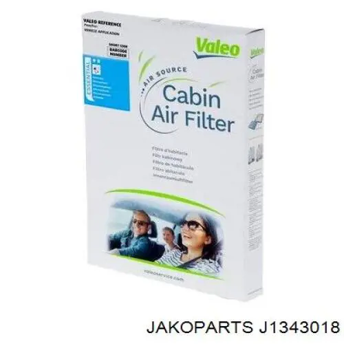 Фильтр салона J1343018 Jakoparts