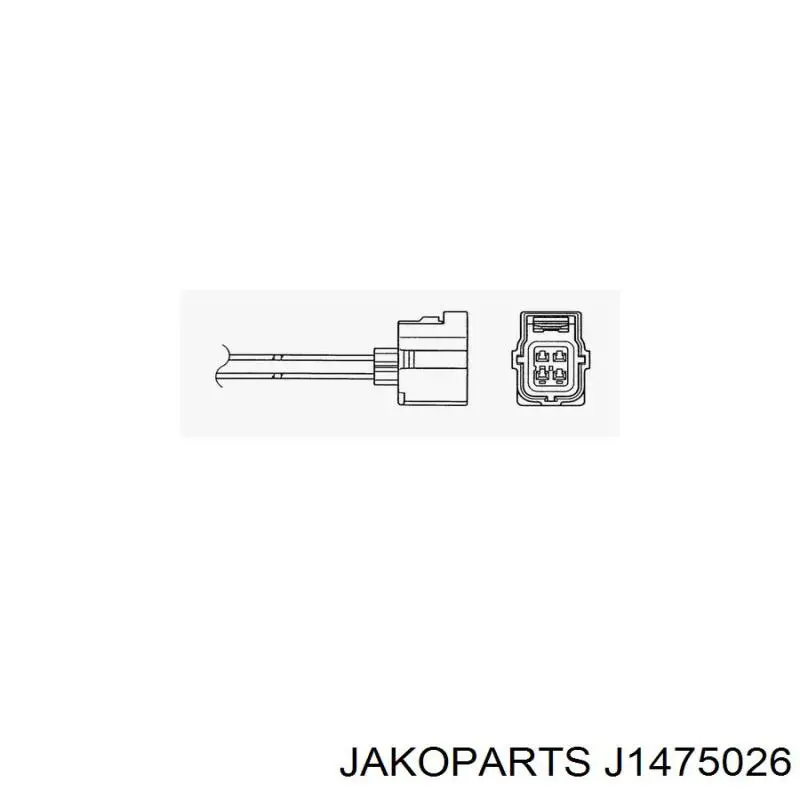 Sonda Lambda Sensor De Oxigeno Post Catalizador J1475026 Jakoparts