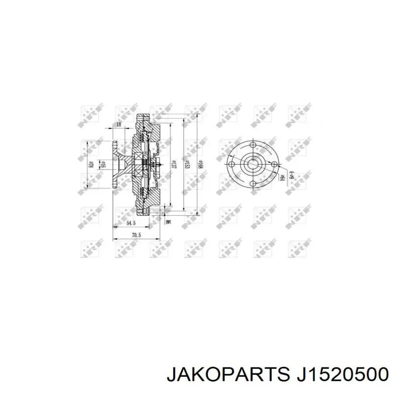 Вискомуфта вентилятора 0K65A15140A Hyundai/Kia