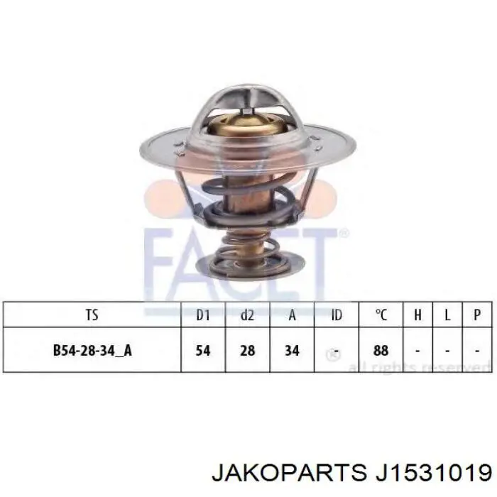 Термостат J1531019 Jakoparts